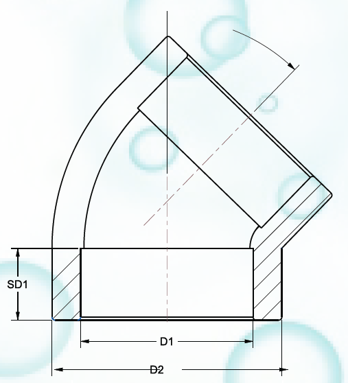 Elbow 45 DEG Spec
