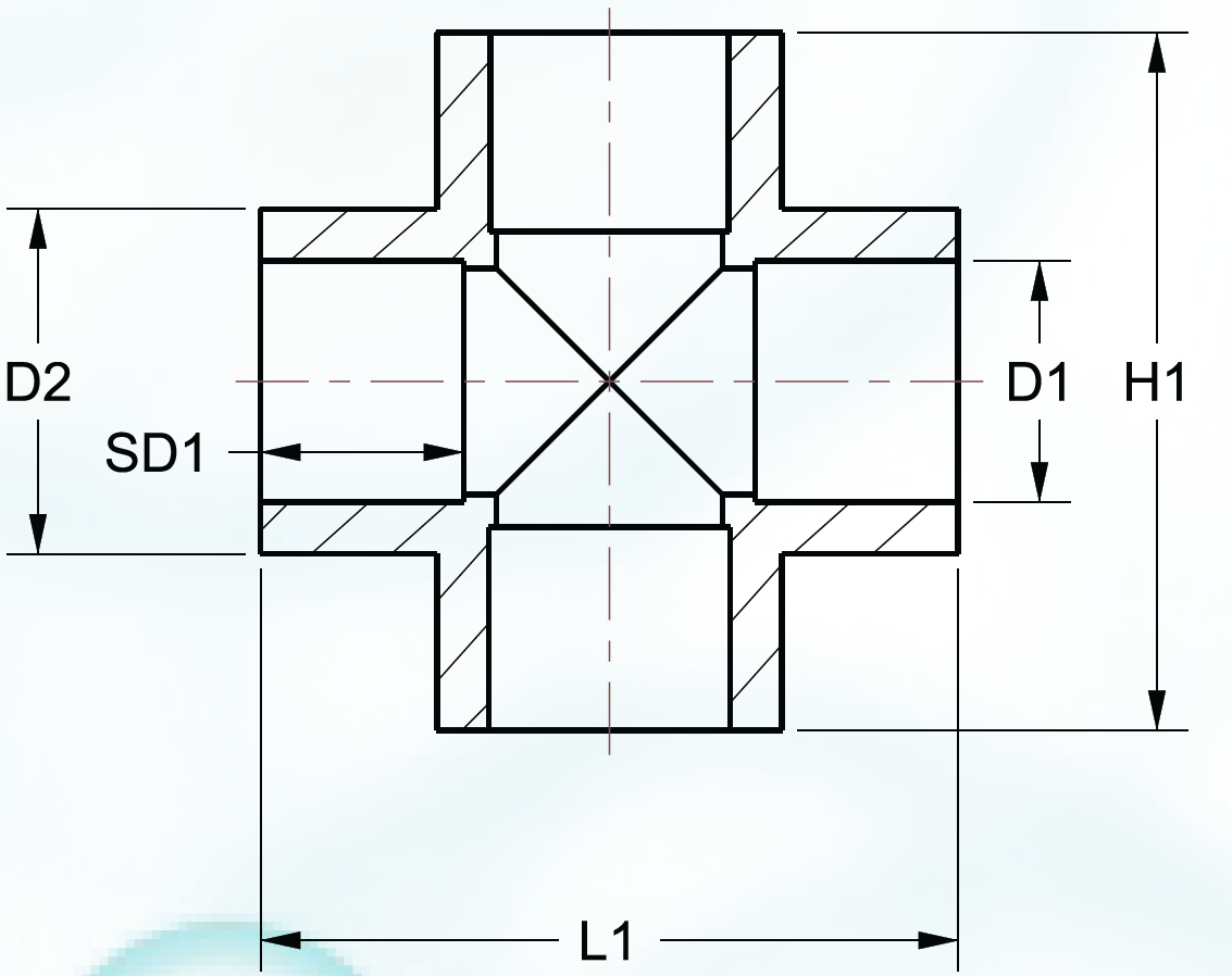 Four Way Tee Spec